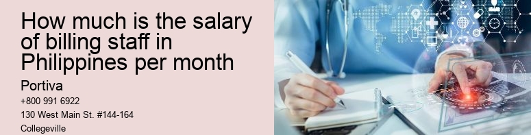 How much is the salary of billing staff in Philippines per month